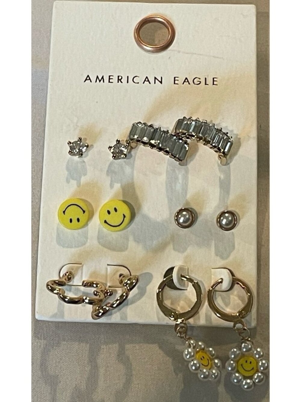 American Eagle 6 Pair EAmerican Eagle 6 Pair Earring Set - Studs, Hoops, Dangles